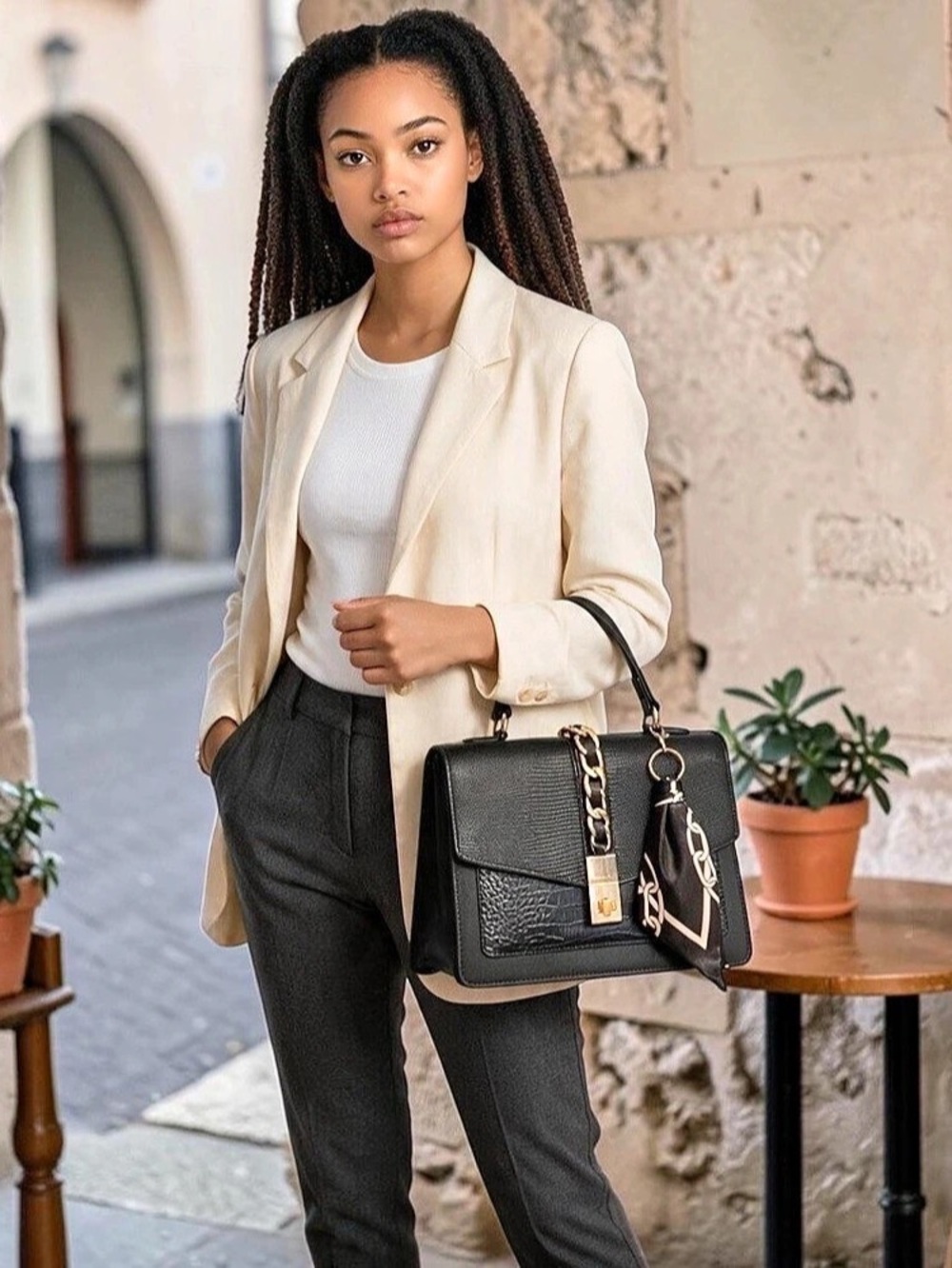 ALDO Caillaa Black Shoulder Bag Like New